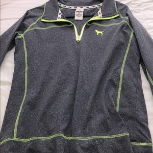 Vs pink quarter zip
